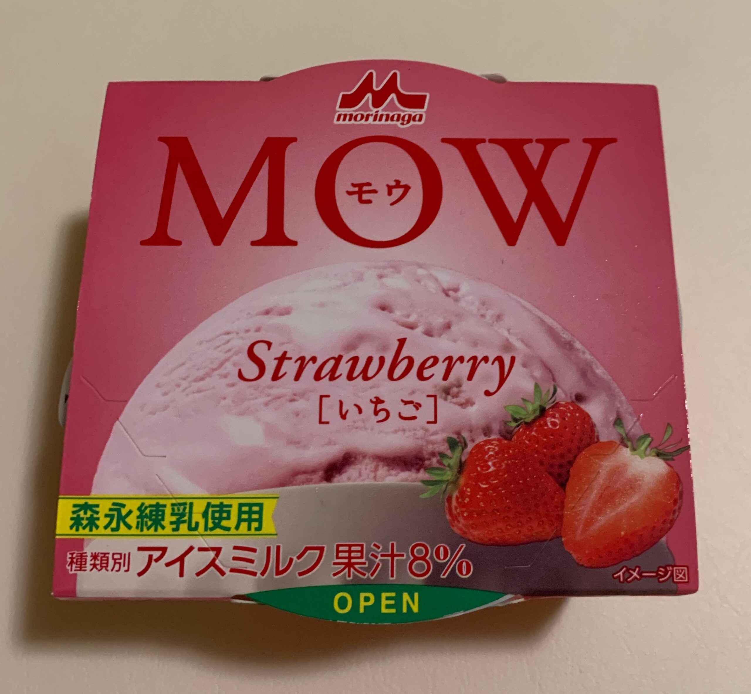 森永モウMOWstrawberryいちご