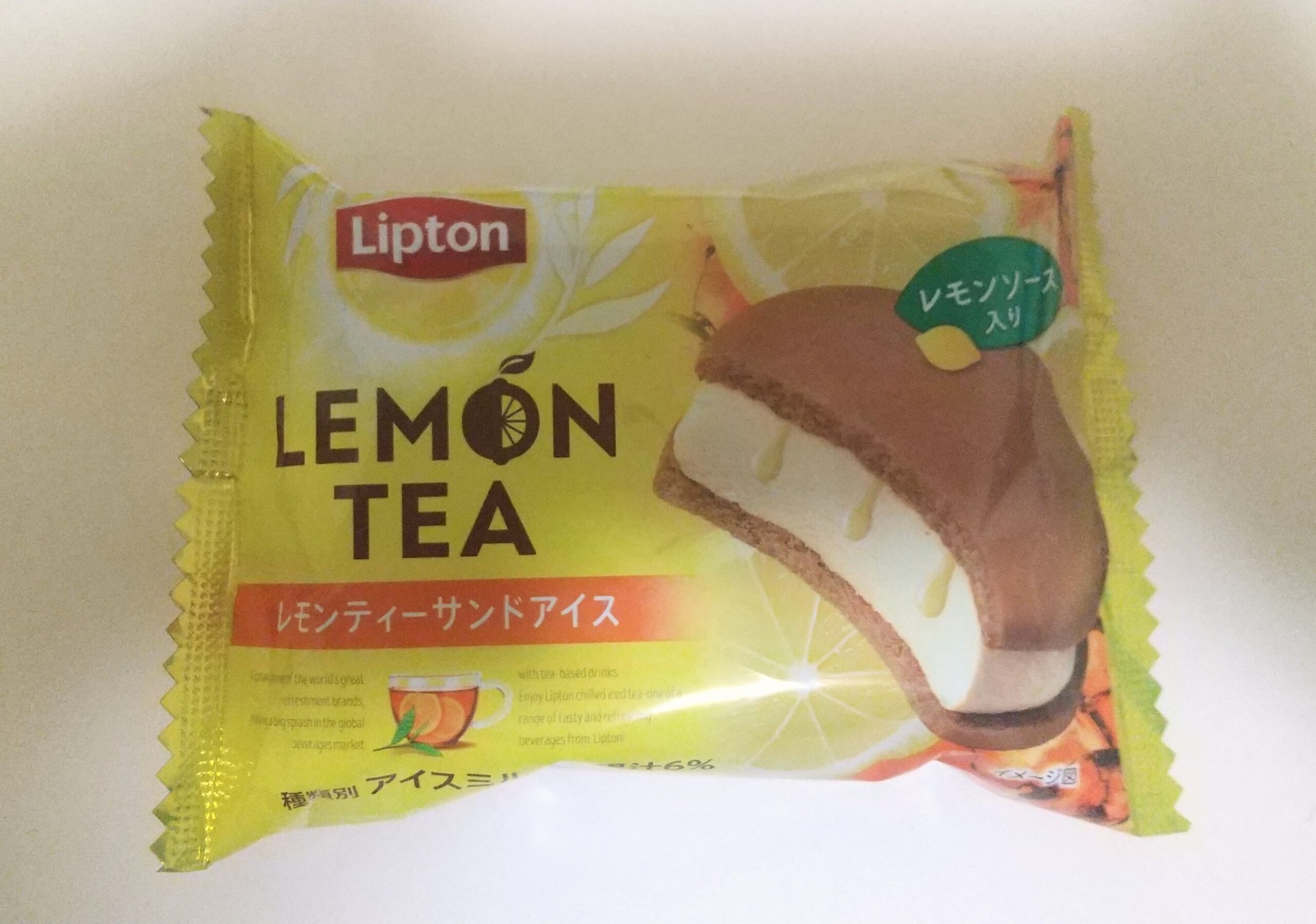 森永乳業リプトンレモンティーサンドアイスレモンソース入り
